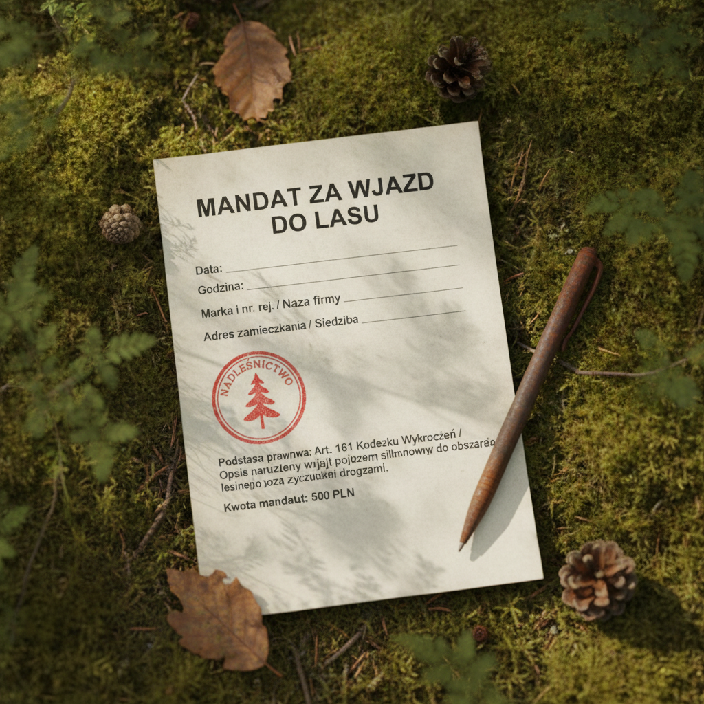 Mandat za wjazd do lasu jak uniknąć kosztownych kar